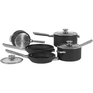 Ninja C55000UK ZEROSTICK Stackable 5-Piece Saucepan Set
