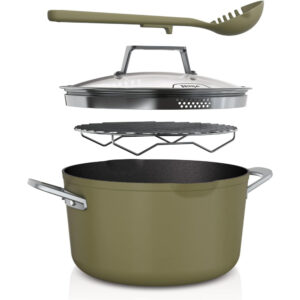 Ninja CW202GNUK Foodi 8-in-1 PossiblePot with ZEROSTICK [Olive Green]