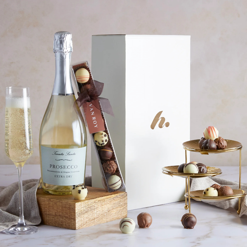 Luxury Hampers - AC02 Prosecco and Belgian Chocolates Hamper