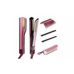 SilkiPro Straight Hair Straightener + Dryer in One Tool - Pink