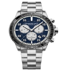 Raymond Weil 8570-ST2-05507 Gents  tango 300 quartz chronograph features a 43mm