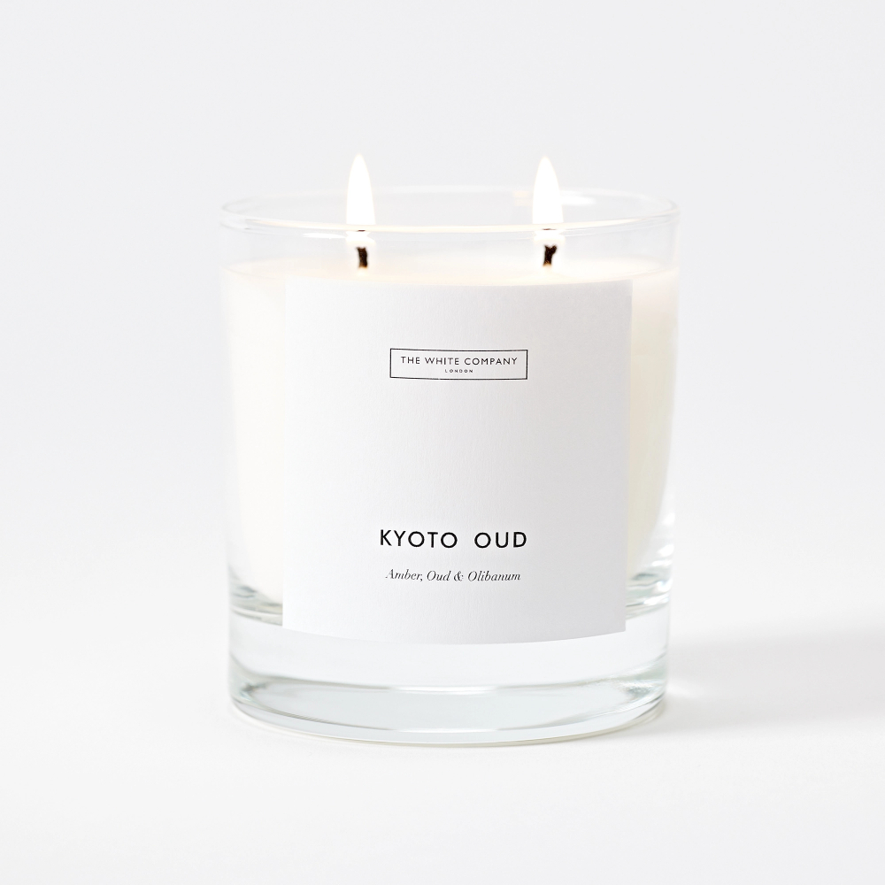 The White Company Kyoto Oud 2 Wick Candle