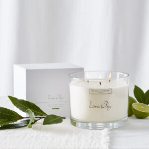 The White Company Lime & Bay Large Candle
