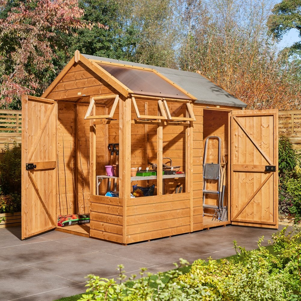 Rowlinson 8x6 Growhouse with Store