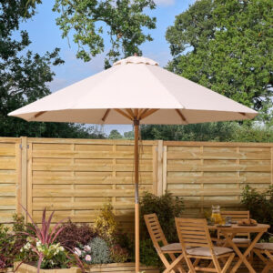 Rowlinson Ashdown Wooden Parasol - 3m