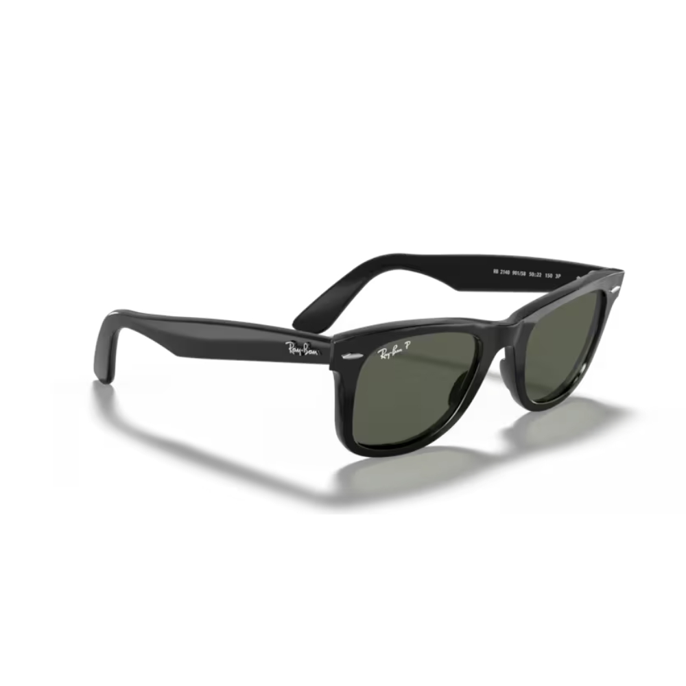 Ray-Ban 0Rb2140/901 Wayfarer Black Sunglasses - Size 50 - Image 4