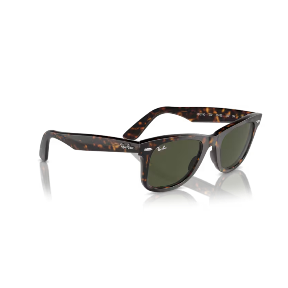Ray-Ban 0RB2140/902L Wayfarer Tortoise Sunglasses - Size 54 - Image 4