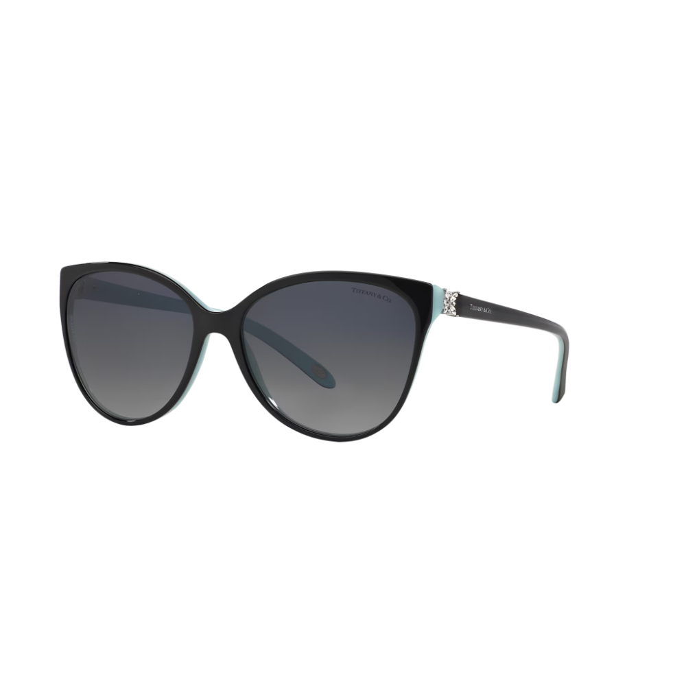 Tiffany 0Tf4089B/80553C Black On Tiffany Blue / Grey Gradient Sunglasses