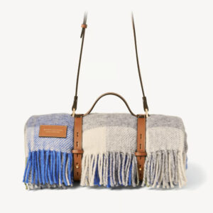Aspinal of London Picnic Blanket Collection - Pistachio Pure New Wool & Smooth