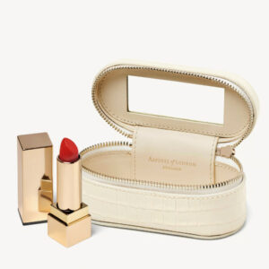 Aspinal of London Handbag Tidy All - Deep Shine Ivory Small Croc