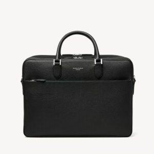 Aspinal of London 48 Hour Mount Street Travel Bag - Black Pebble