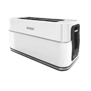 Signature Matt 4 Slice Toaster Moonlight White