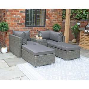 RoyalCraft PARIS 4 Seater 5pc Multi Setting Relaxer Set