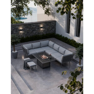 RoyalCraft Mayfair Grey Fire Pit Set