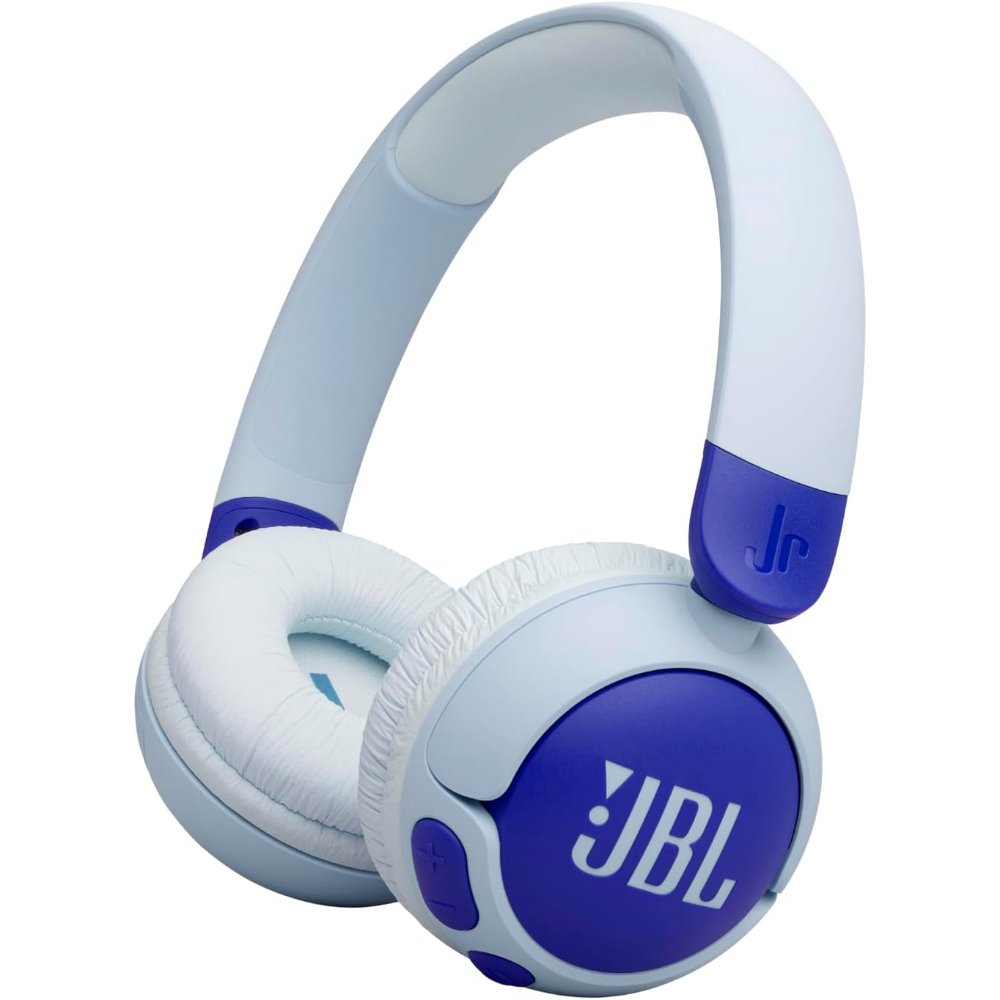 JBL Junior 320BT, Kids wireless on-ear headphones, reduced volume for safe listening - Blue