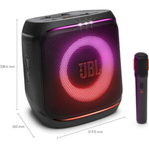 Compact, portable Party speaker with mic and Auracast (UK plug only)