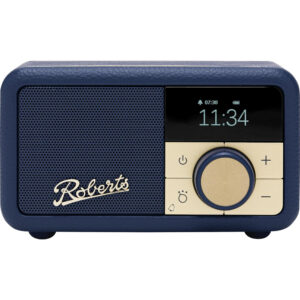 Roberts Revival Petite2 DAB/DAB+/FM RDS Bluetooth, Rechargable battery, Alarm, Telscopic aerial, USB C Charge in Midnight Blue