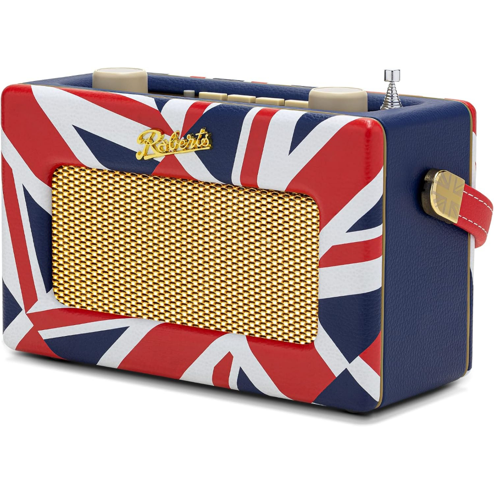 Roberts Revival Uno DAB/DAB+/FM radio with Bluetooth, 2 alarms and line out in Union Jack Limited Edition