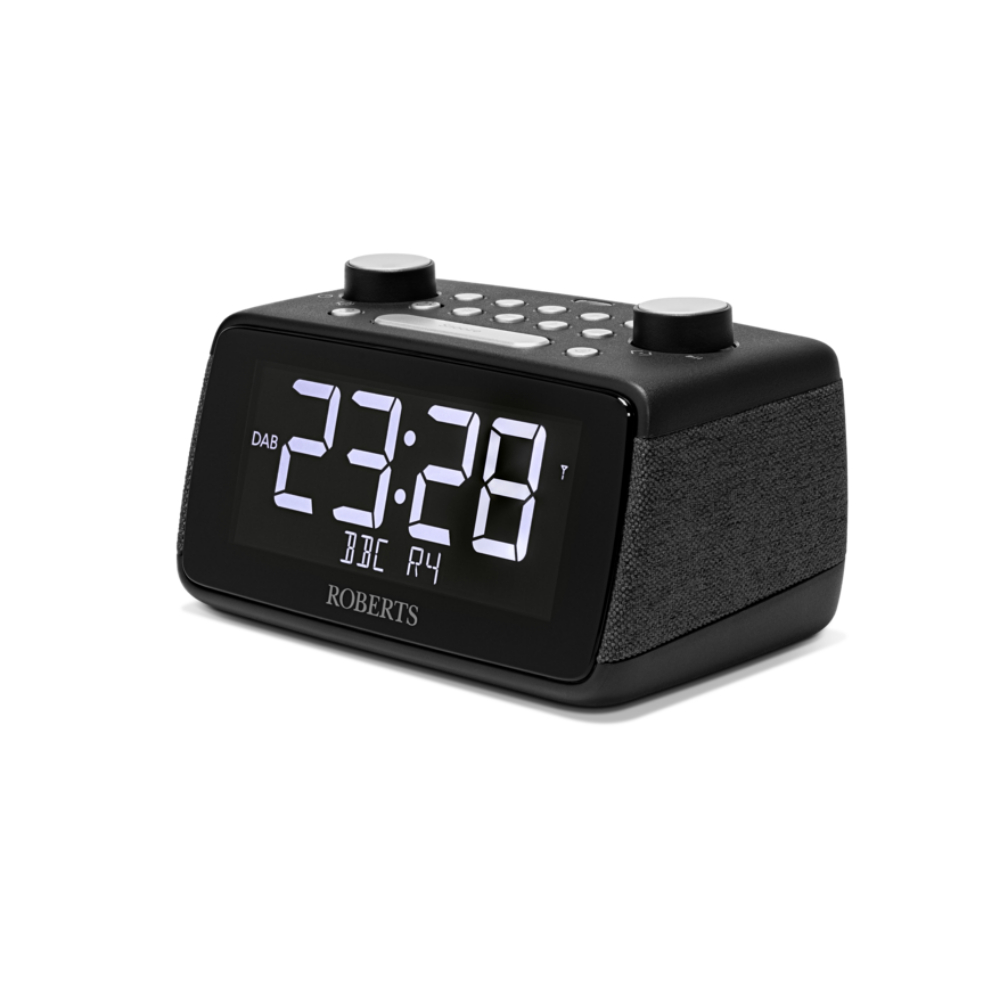 Roberts Ortus 4 Large digit DAB+ / FM Radio with blutooth, dual alarm, sleep timer with presets (Available mid August) in Black