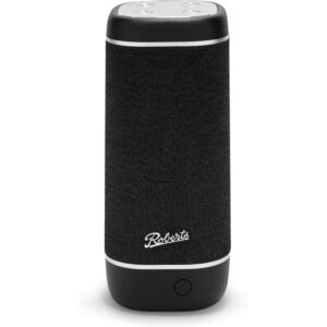 Roberts Reunion Portable Bluetooth Speaker IXP7 Waterproof WITH Multi-Cast & up to 18 hours playtime in Black