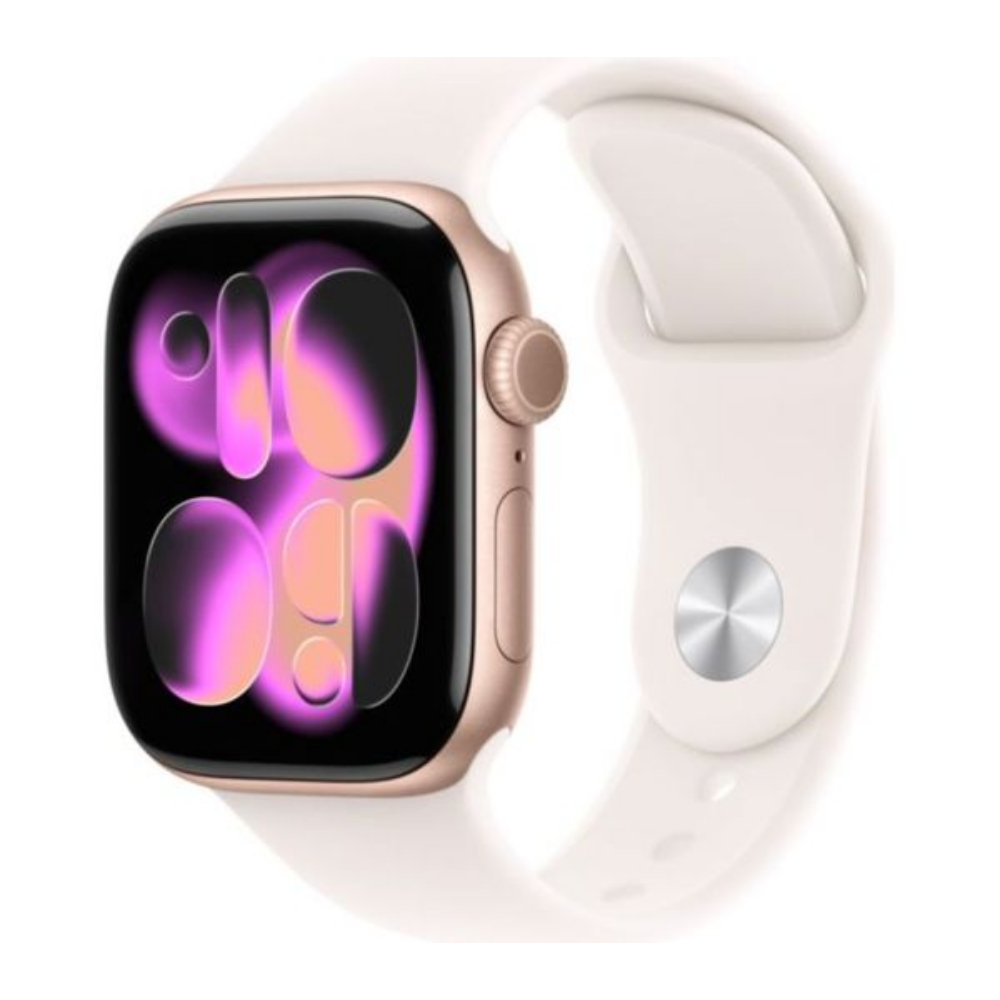 Apple Watch Series 11 GPS 42mm Rose Gold Aluminium Case with Light Blush Sport Band - M/L
