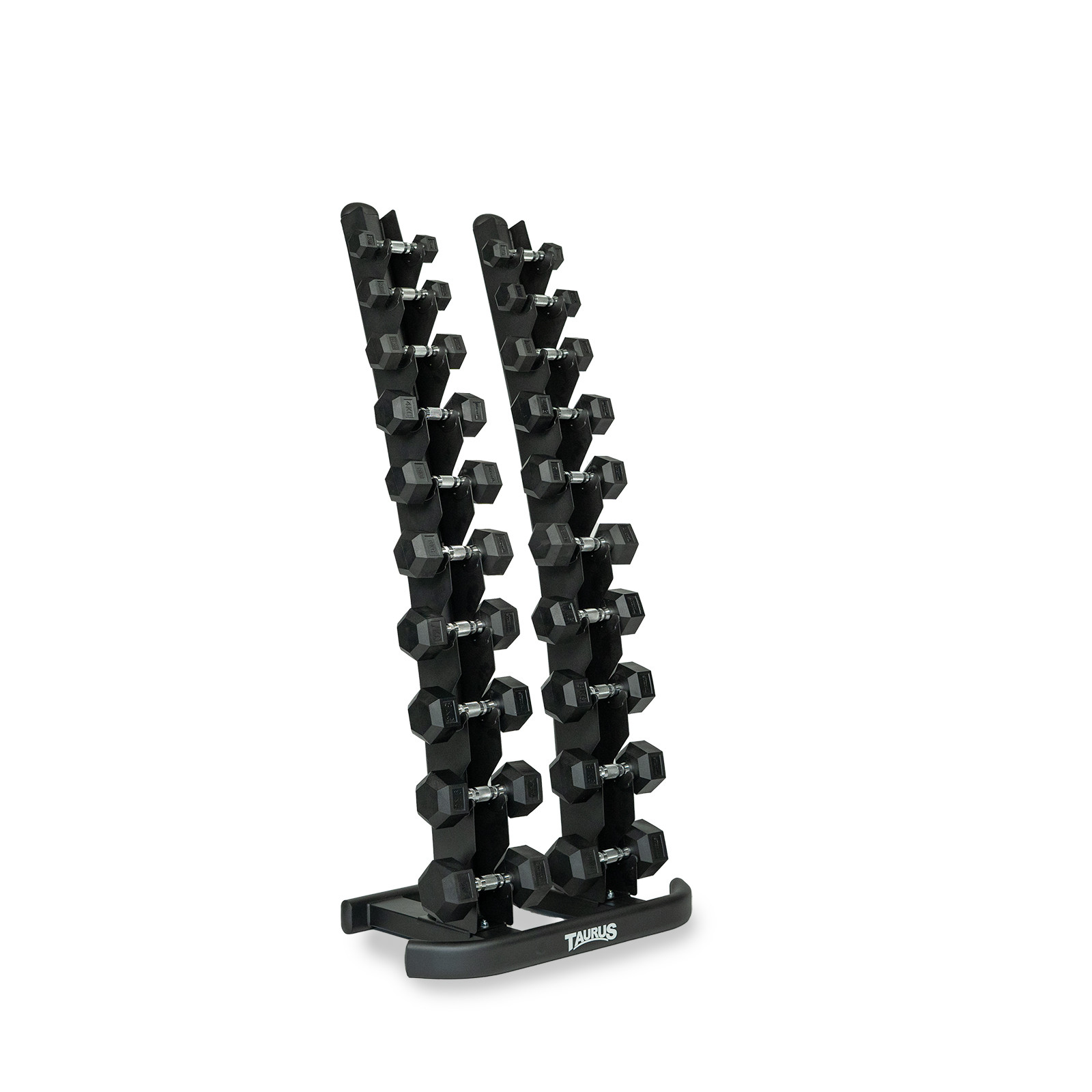 Taurus 10 Pair Hex Dumbbell Set with Storage