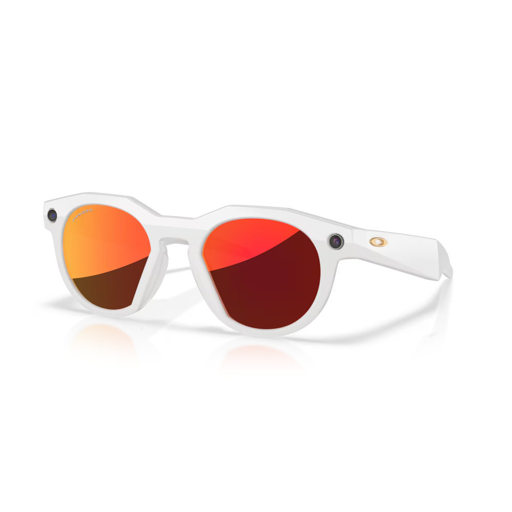 Oakley Meta HSTN Smart Sunglasses White Prism Ruby