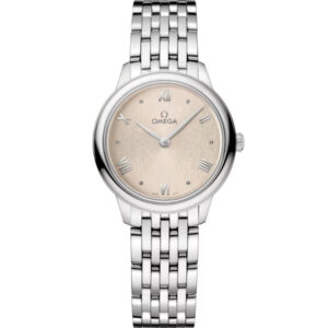Omega De Ville Prestige Quartz 27.5mm polished Stainless Steel Bracelet with Sun Brushed finish Dial