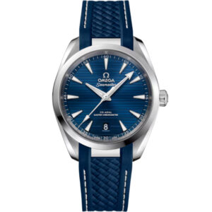 Omega Aqua Terra 150M Co-Axial Master Chronometer 38mm Blue Strap Blue Dial