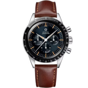 Omega Speedmaster Anniversary Series 39.7mm brown Strap Black Dial