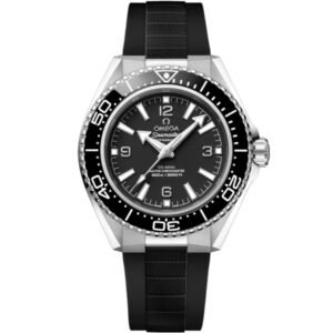 Omega Planet Ocean 600m Co-Axial Master Chronometer 42mm Black Strap and Dial with Black Bezel