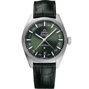 Omega Globemaster Annual Calendar 41mm Green Strap and Dial