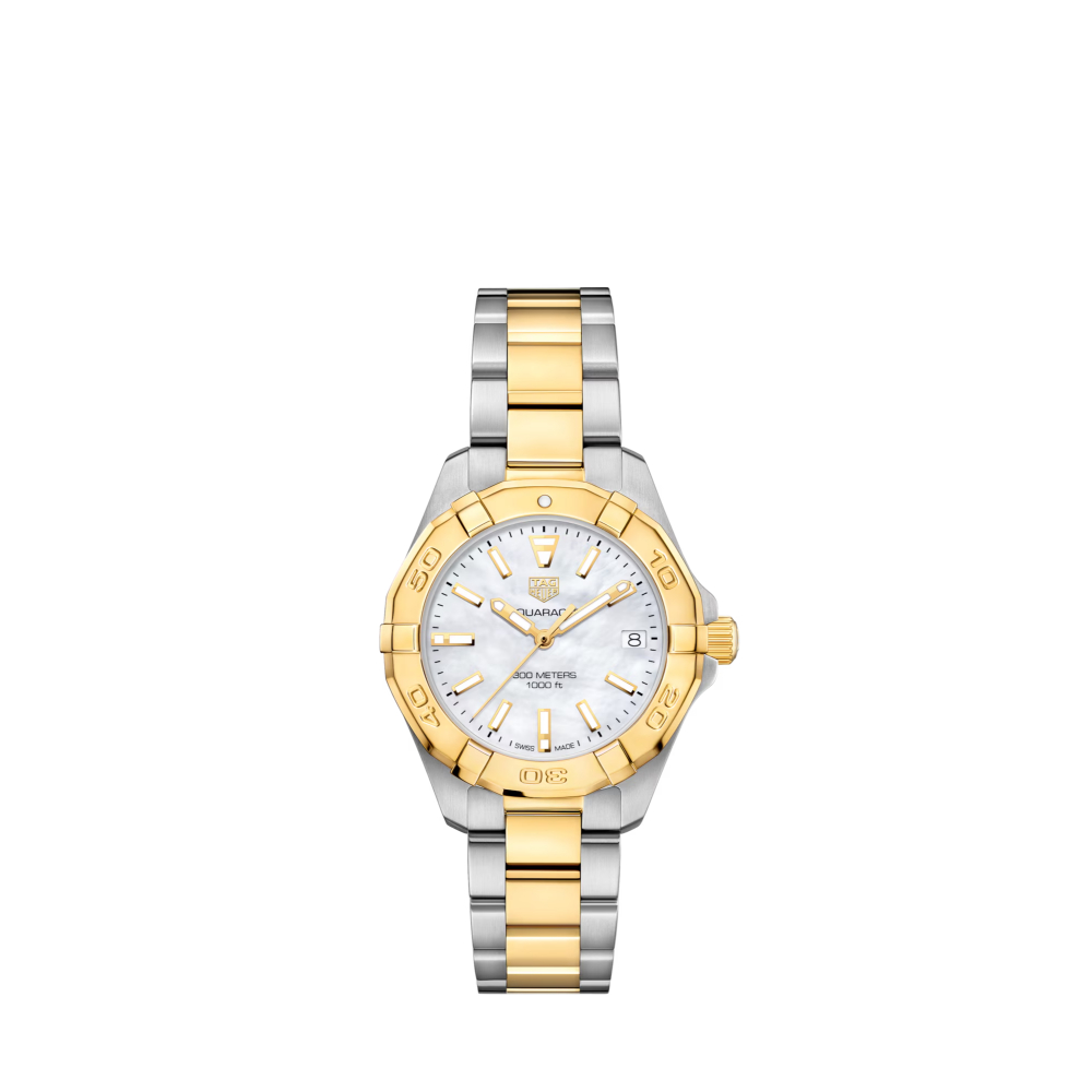 TAG Heuer Aquaracer Date Quartz, 32 mm, Steel and Gold
