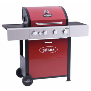 Outback Mercury 4 Burner Gas-Red
