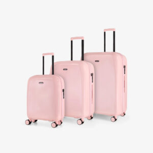 Rock Luggage Gelato Set of 3 Suitcases in Strawberry