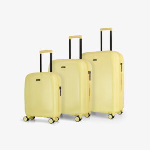 Rock Luggage Gelato Set of 3 Suitcases in Lemon Ice