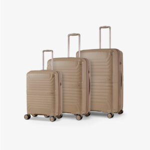 Rock Luggage Astrid Set of 3 Suitcases in Beige