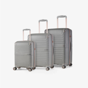 Rock Luggage Astrid Set of 3 Suitcases in Grey