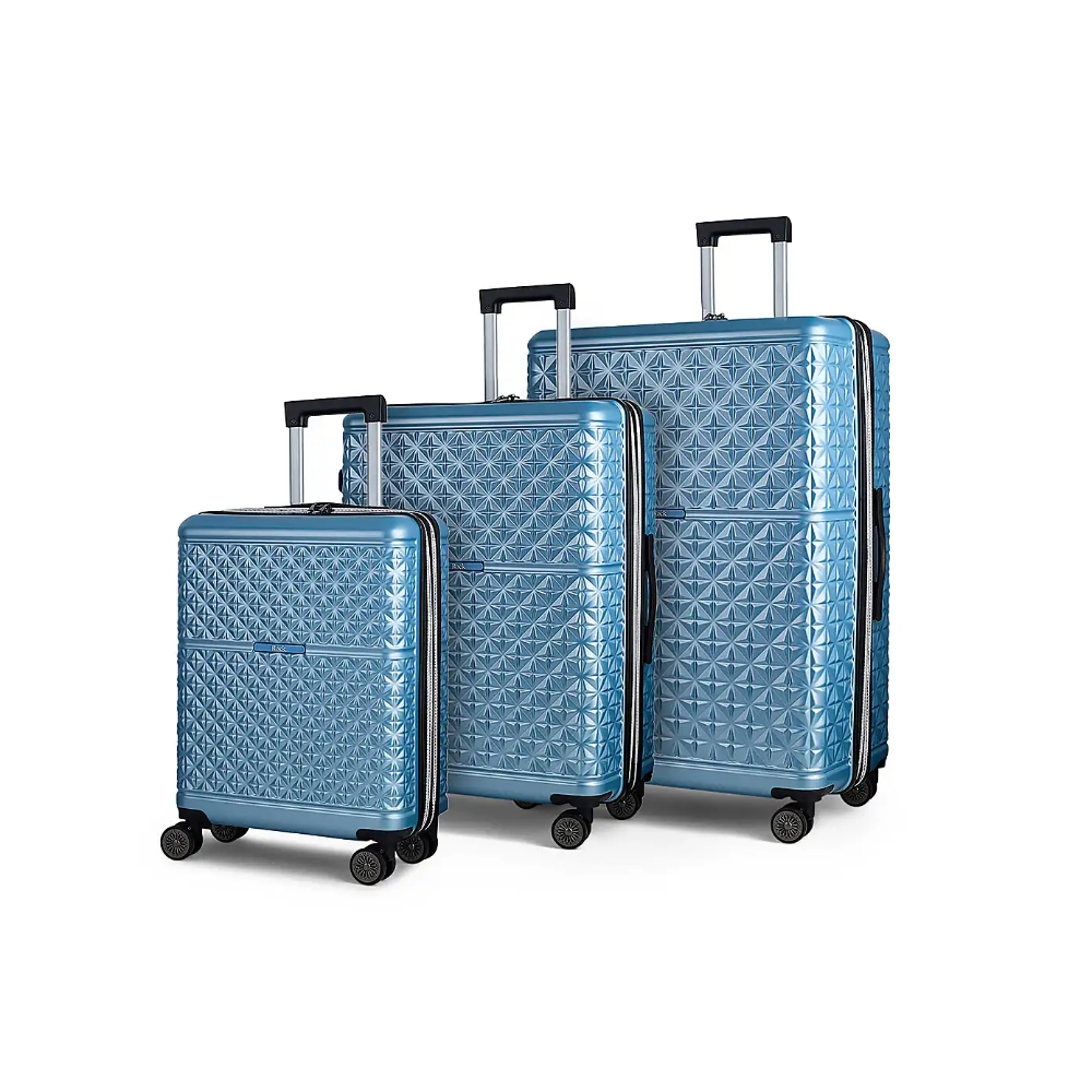 Rock Luggage Maya Set of 3 Suitcases in Blue
