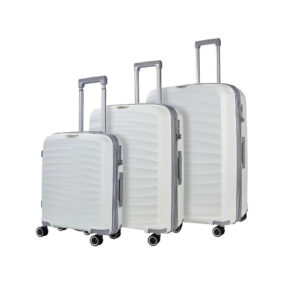 Rock Luggage Sunwave Set of 3 Suitcases in White