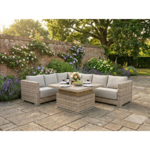 Norfolk Leisure Winslow Deep Seating Corner Set with gas Height Adjustable Table