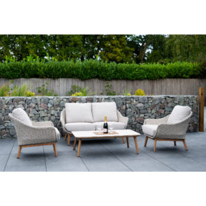 Norfolk Leisure CAMBERLEY 2 Seat Lounge Set with thick Rope Weave