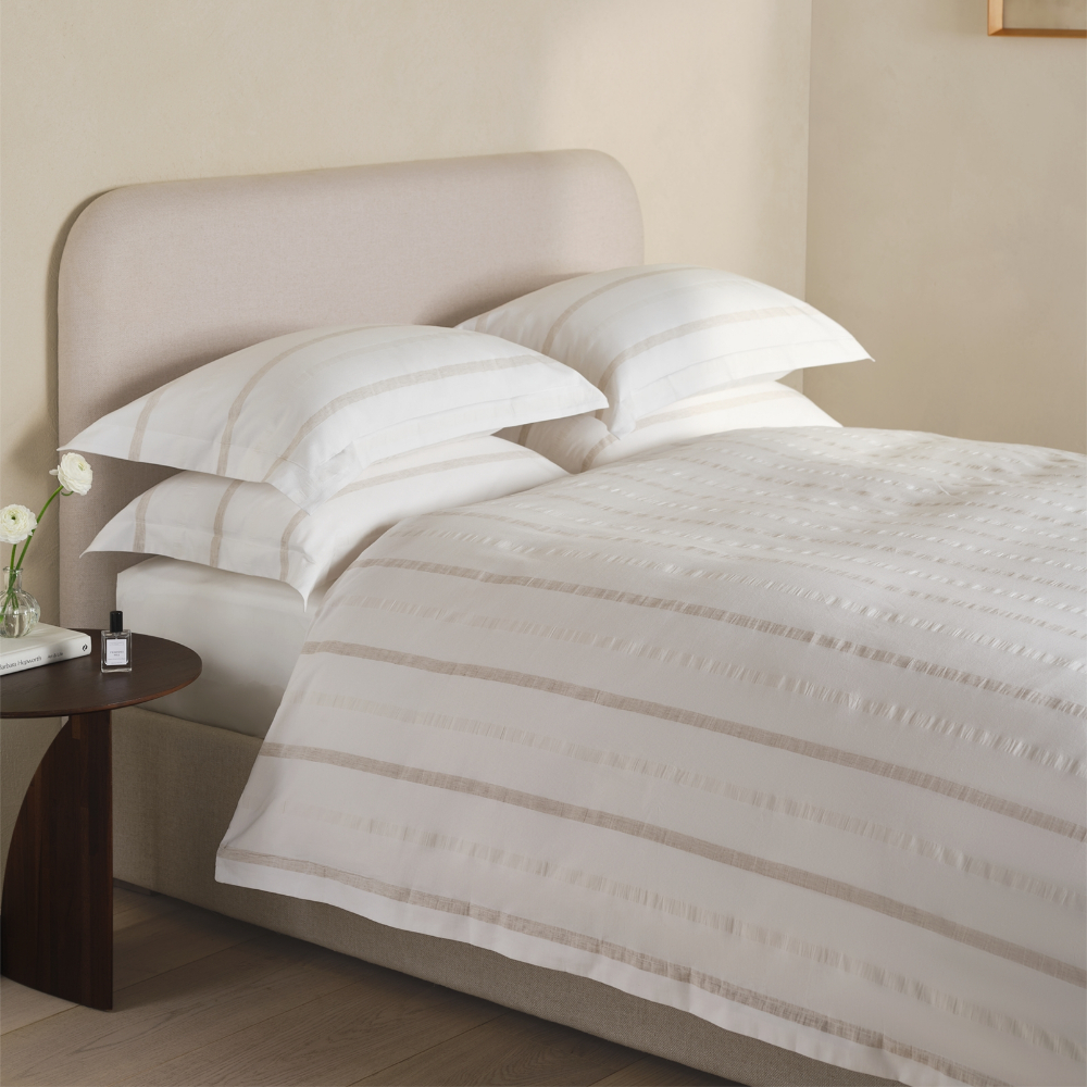 The White Company Huntly Stripe Duvet Cover - King