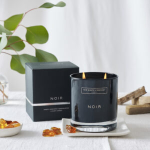 The White Company Noir 2 Wick Candle
