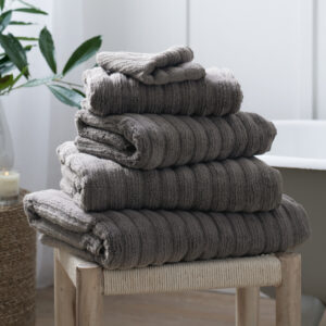 The White Company Rib Hydrocotton Hand Towel Slate
