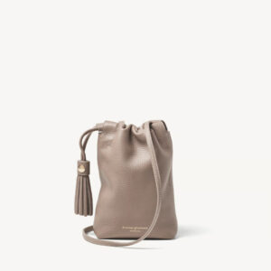 Aspinal of London Hudson Crossbody Pouch - Moleskin Milled Pebble