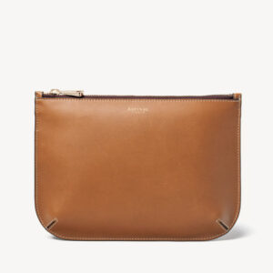 Aspinal of London Large Ella Pouch - Smooth Tan