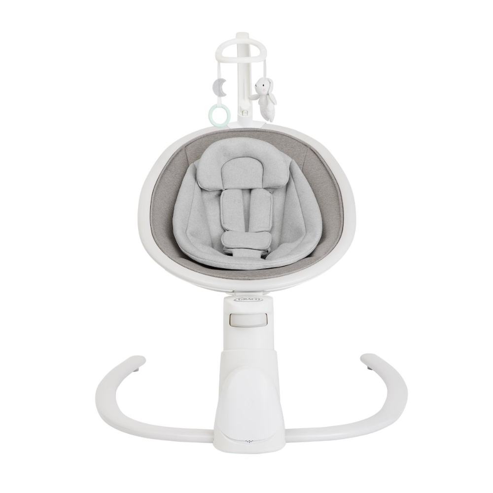 Graco Sway N Grow Bluetooth Soother with Toy Bar & Toys - Heather