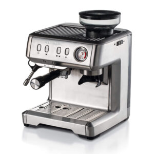 Ariete Metal Espresso Coffee Maker with Grinder - Stainless steel