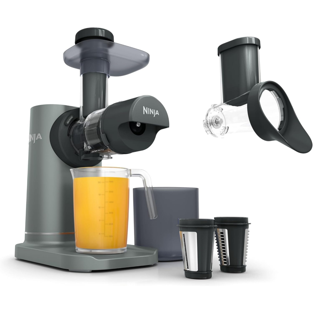 Ninja 3-in-1 Cold Press Juicer, Slicer & Shredder with Anti-Clog Filter JC152UK